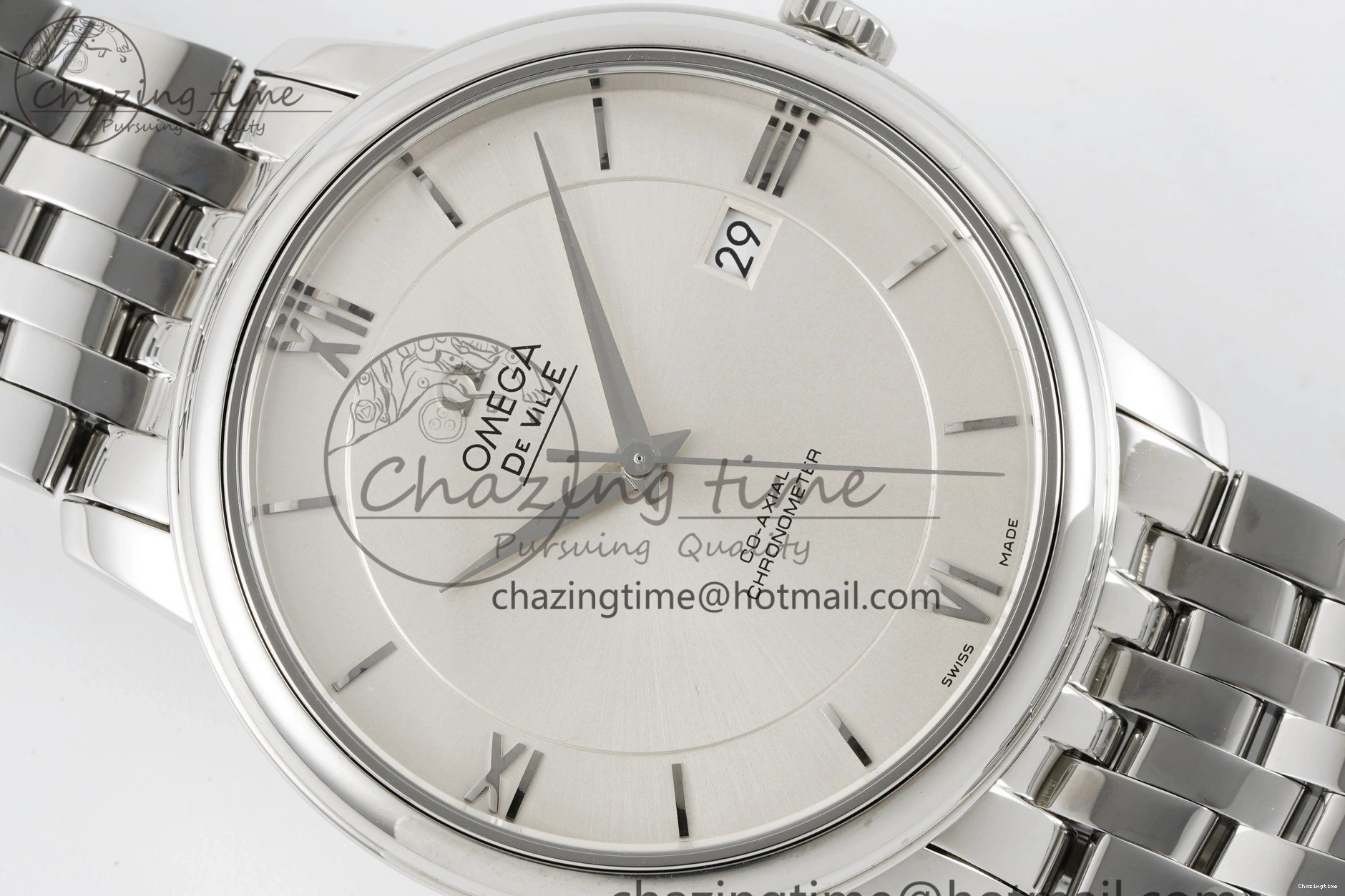 0319 De Ville SS TWF 1:1 Best Edition Silver Dial on SS Bracelet MIYOTA Practical 7836